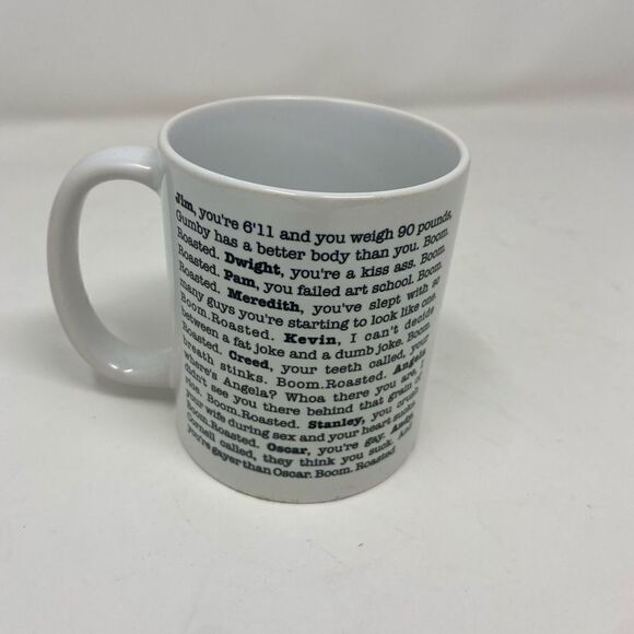 - NWOT The Office coffee mug. Boom! Roasted! MICHAEL SCOTT. Office fan mug. - Picture 1 of 6